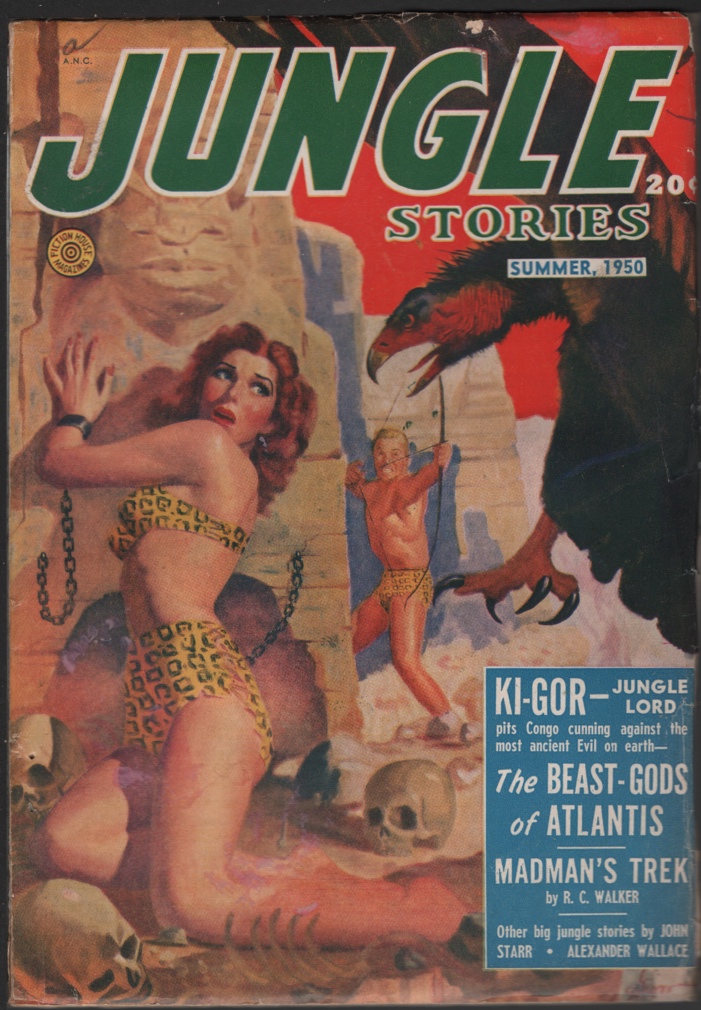 Image for Jungle Stories 1950 Summer. Bondage Cover.