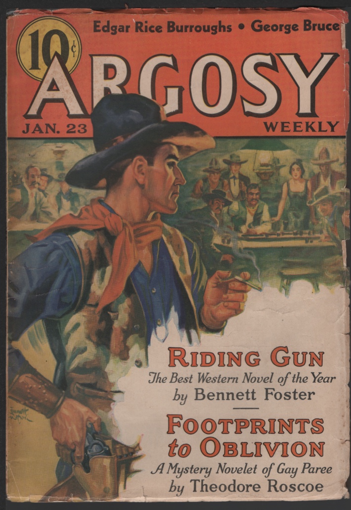 Image for Argosy Weekly 1937 January 23, Seven Worlds to Conquer. Flying Trapeze