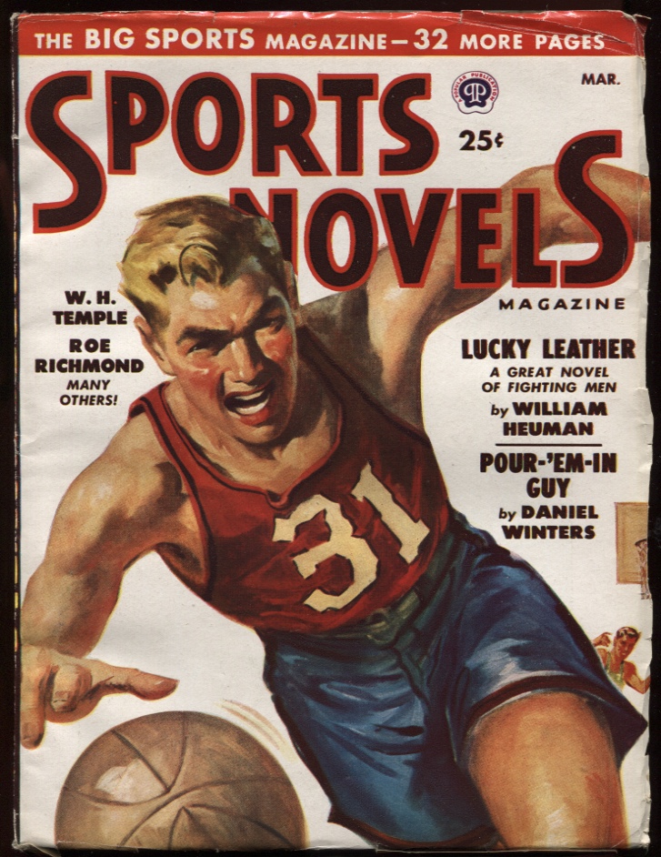 Sports Novels Magazine1949 March. Basketball Cover. "Last Chance Cleats"