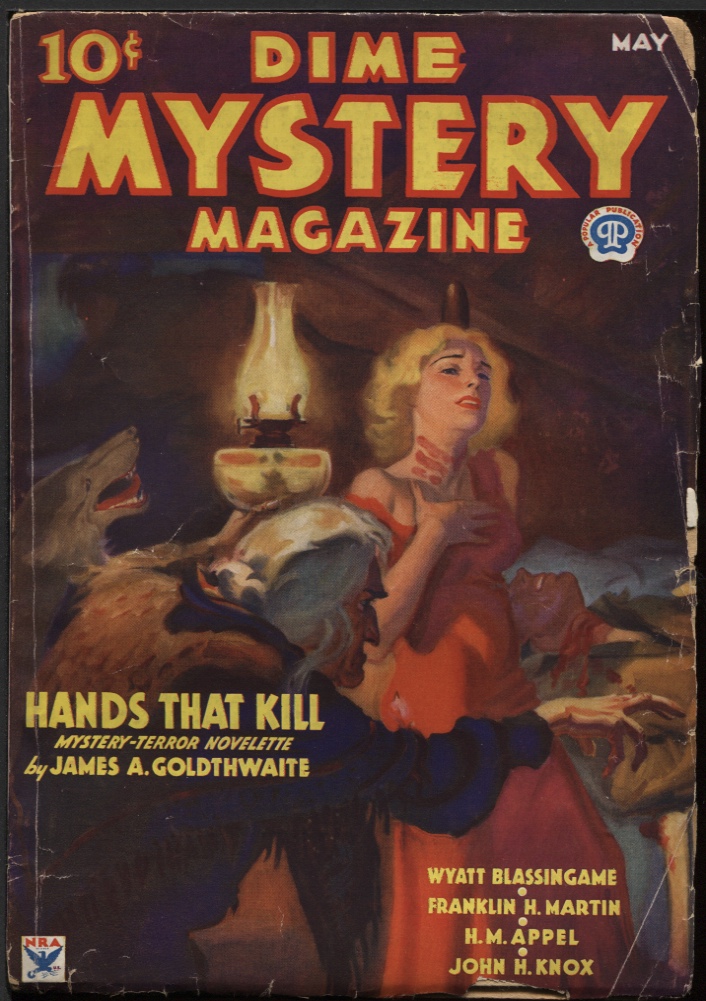 Dime Mystery Magazine, 1934 May. Image for Dime Mystery Magazine, 1934 May.