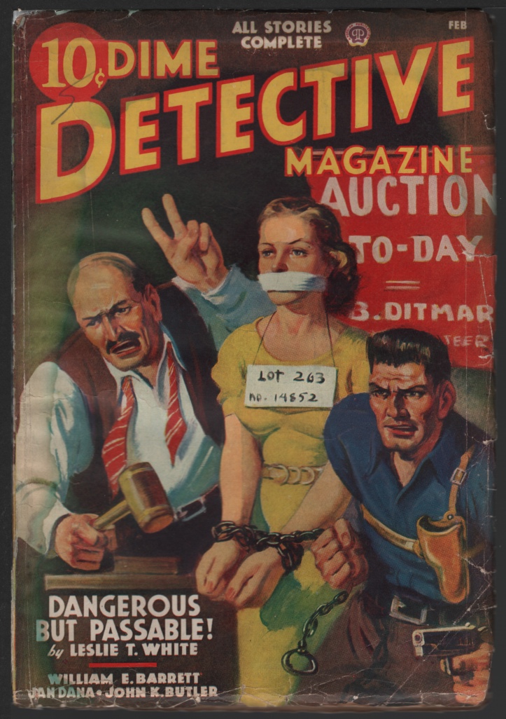Dime Detective 1939 February. Bondage Cover. Image for Dime Detective 1939 February. Bondage Cover.