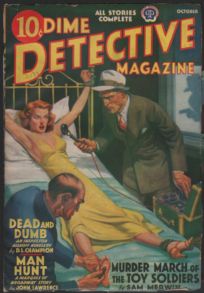 Image for Dime Detective 1939 October. Bondage Cover.