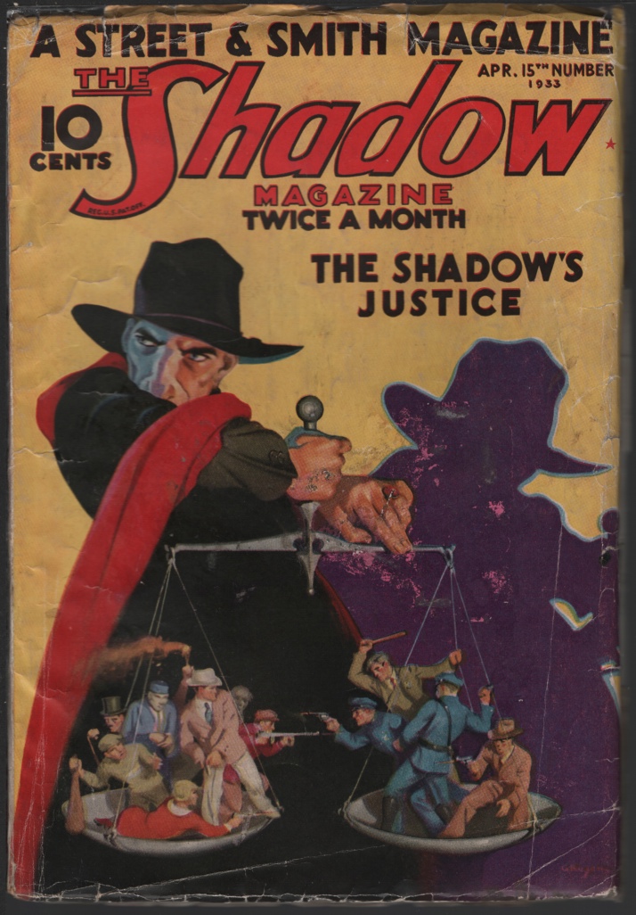 Shadow, The. 1933 April 15. the Shadow's Justice. Image for Shadow, The. 1933 April 15. the Shadow's Justice.