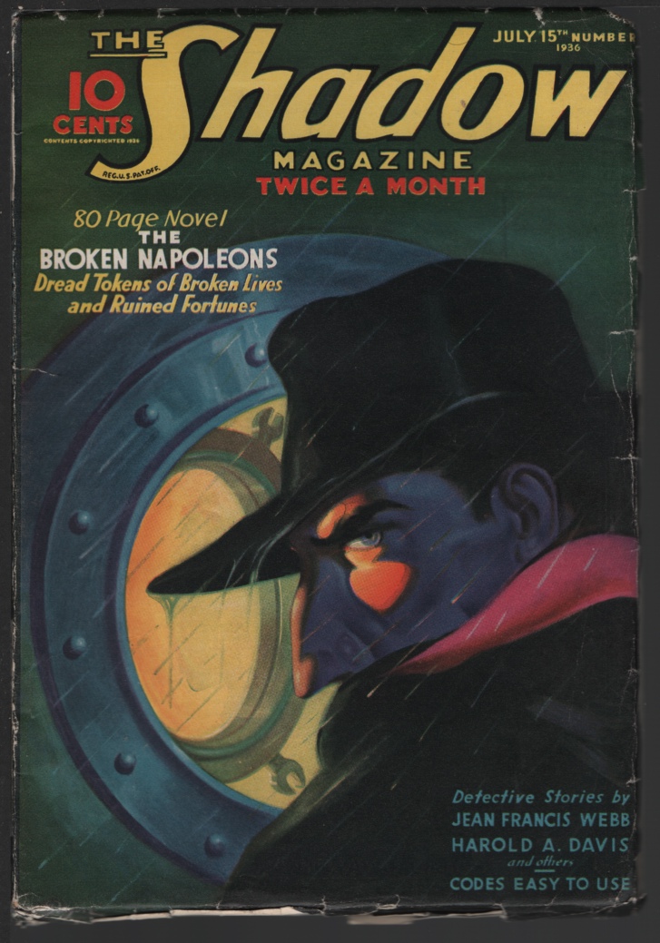 Shadow, The. 1936 July 15. The Broken Napoleons. Image for Shadow, The. 1936 July 15. The Broken Napoleons.
