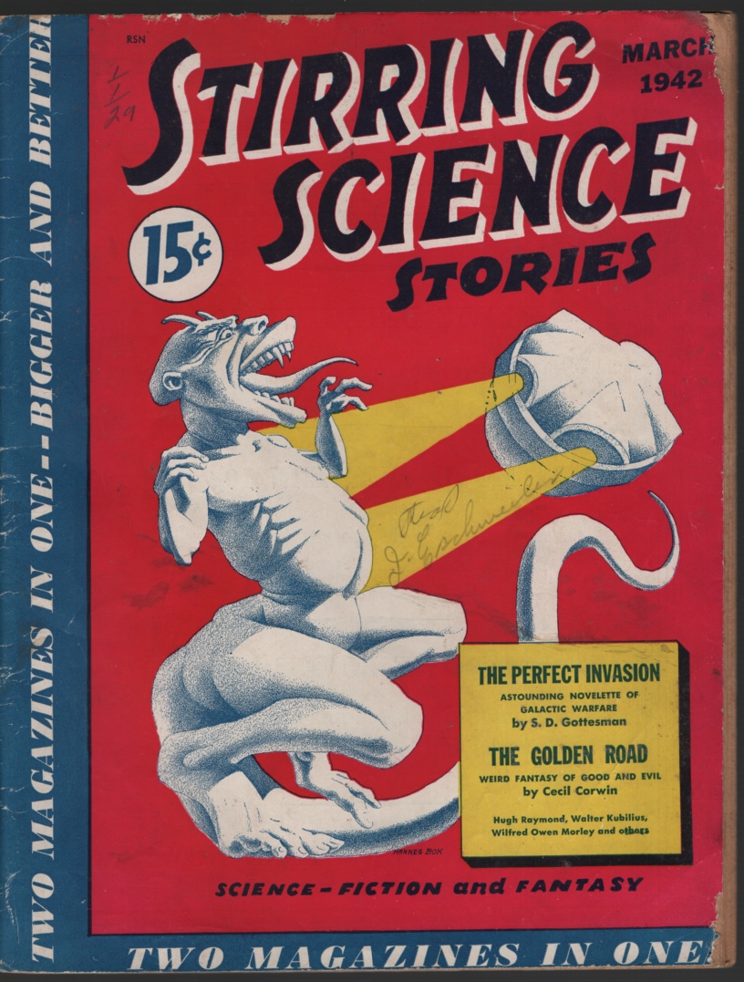 Stirring Science Stories 1942 March. Image for Stirring Science Stories 1942 March.