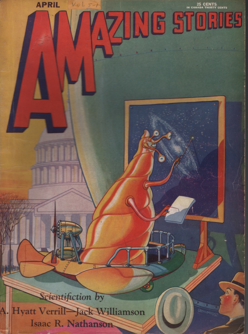Image for Amazing Stories 1930 April. Part two of The Green Girl