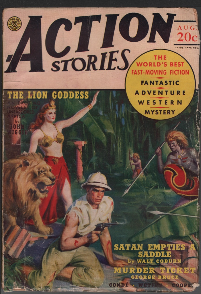 Image for Action Stories 1940 August.