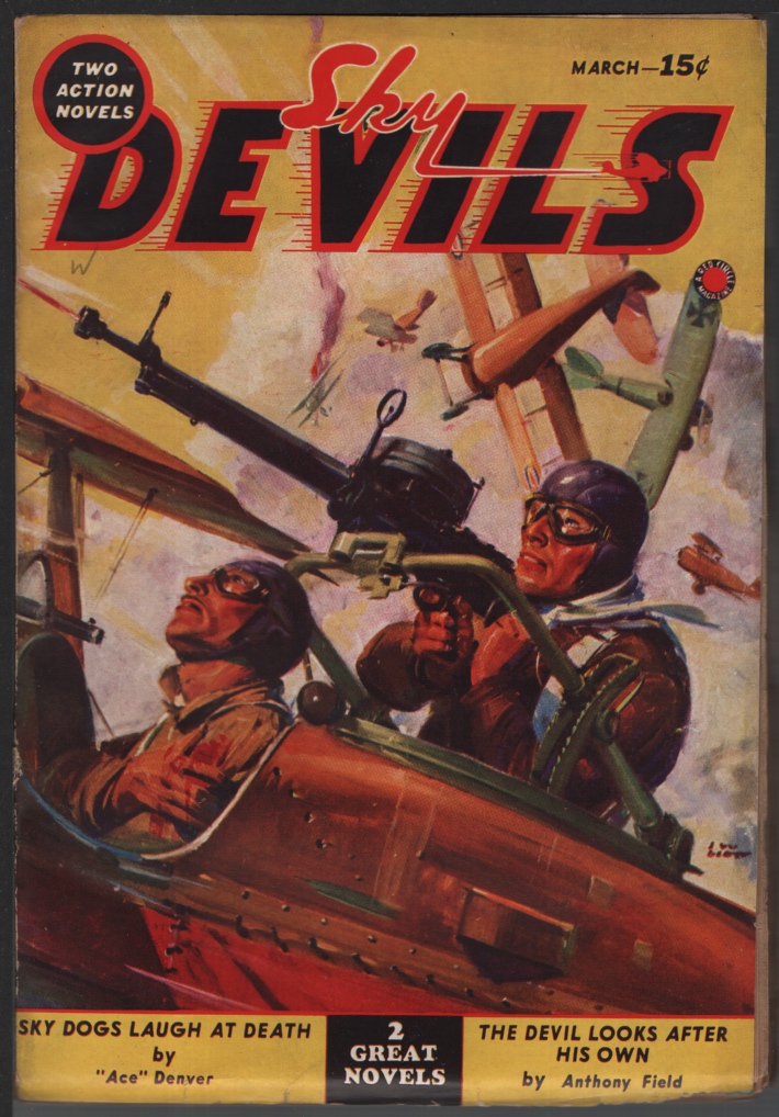 Image for Sky Devils1938 Mar, #1. Red Circle