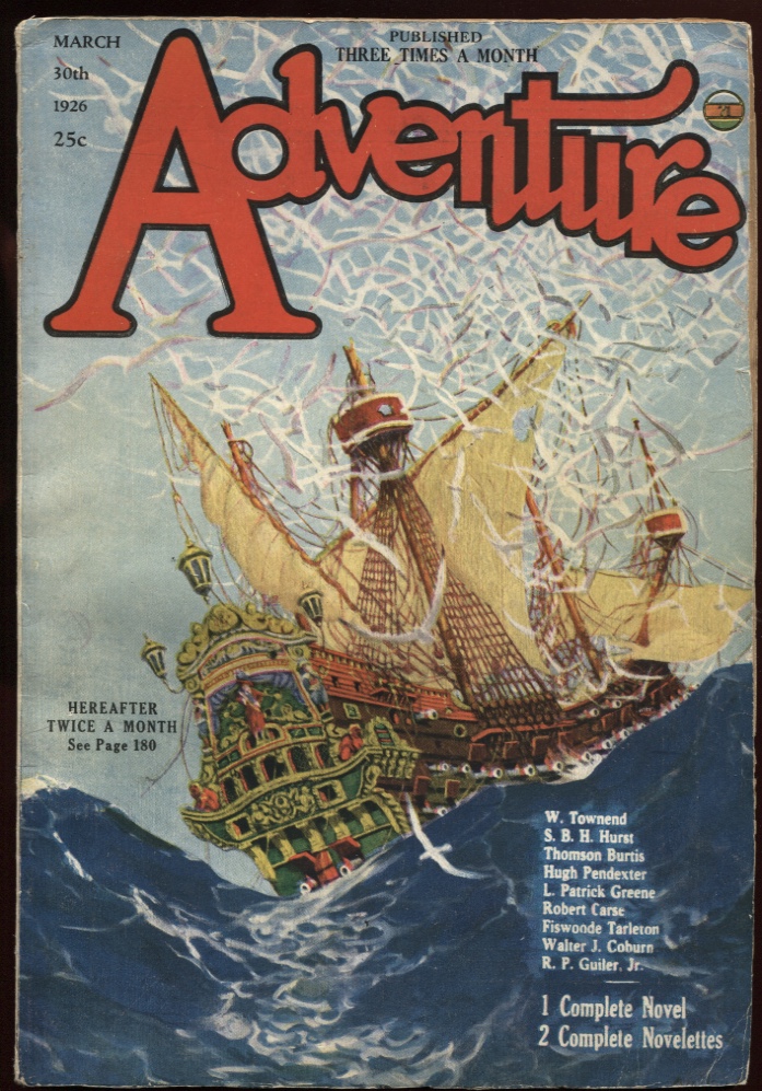 Image for Adventure March 30 1926.