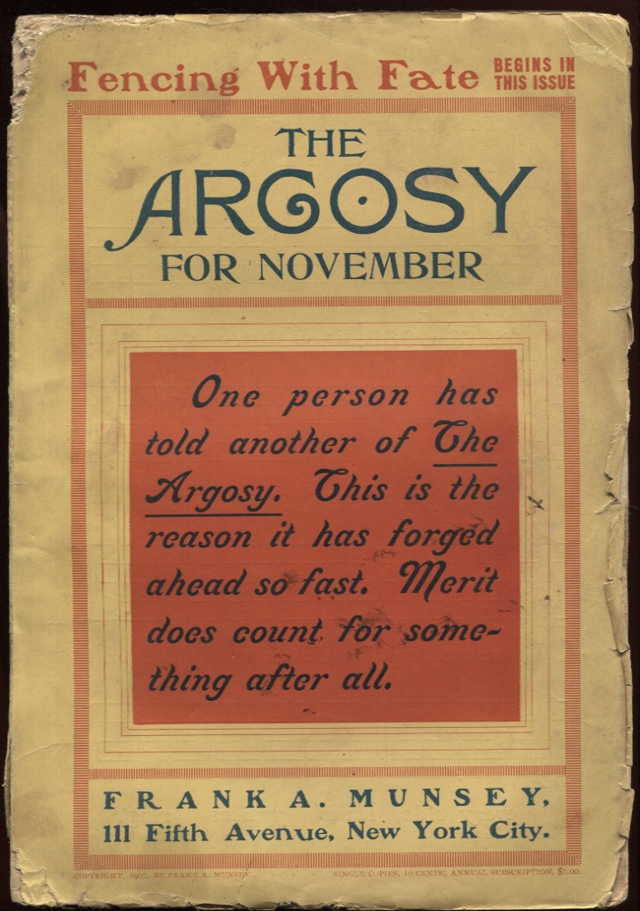 Argosy, The. November 1901. "At the Land's End." Image for Argosy, The. November 1901. "At the Land's End."
